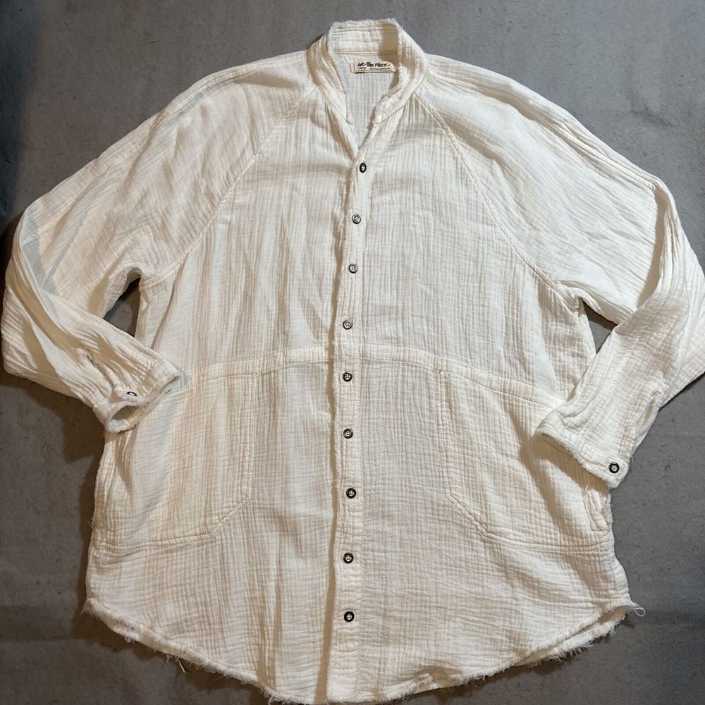 We The Free White Button Down Shirt
